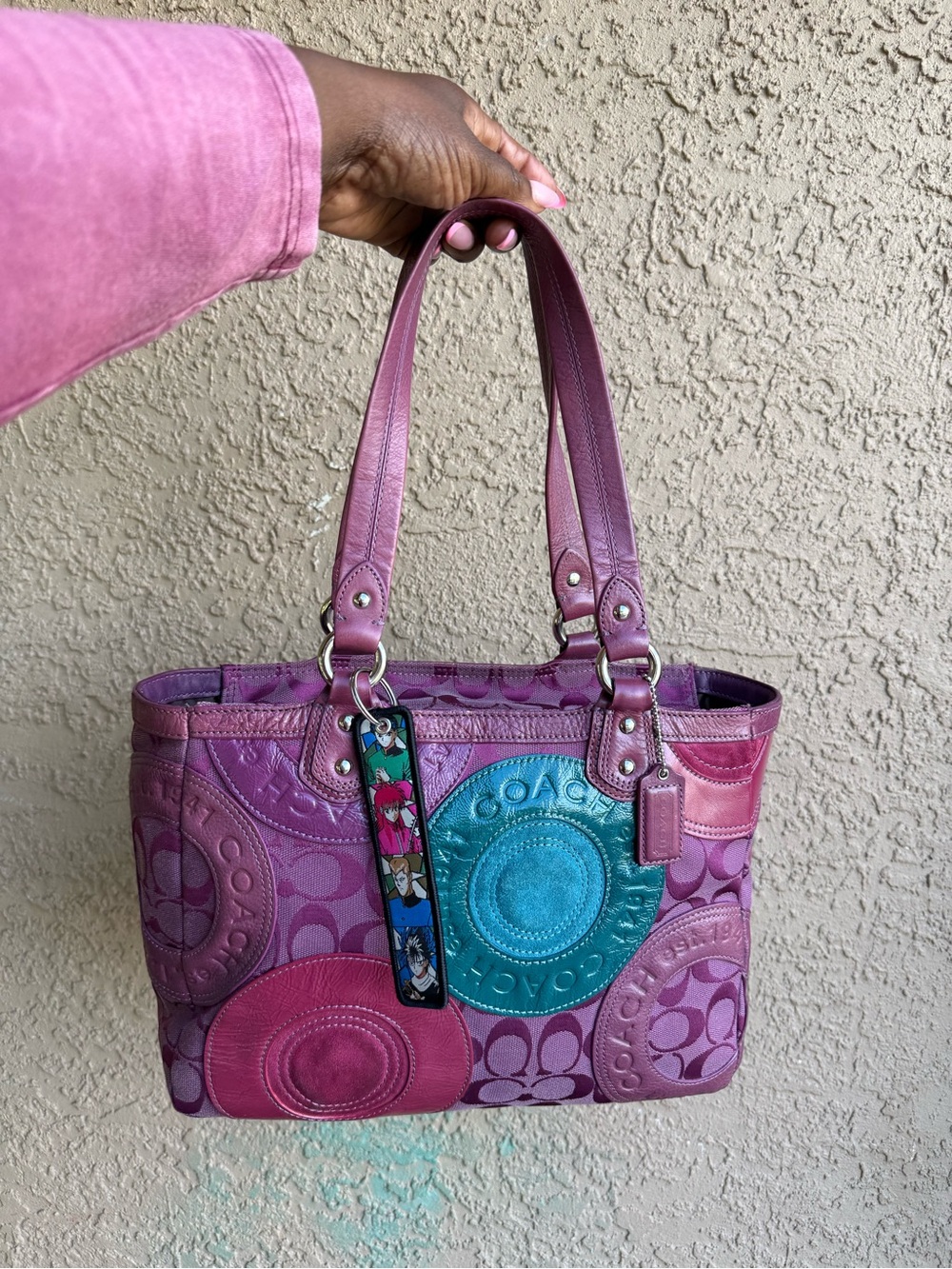 Coach galaxy Patchwork Tote
